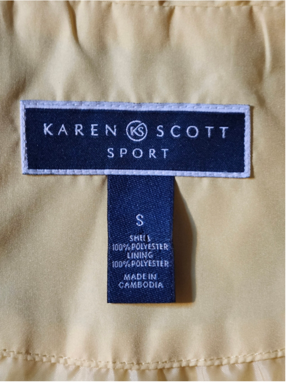 Women's Karen Scott Utility Jacket Size S Yellow - Picture 4 of 4